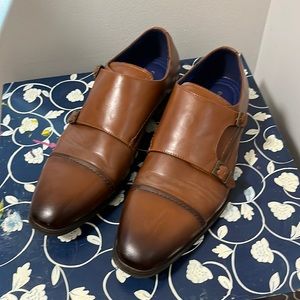 Bruno Marc mens size 8 monk strap shoes